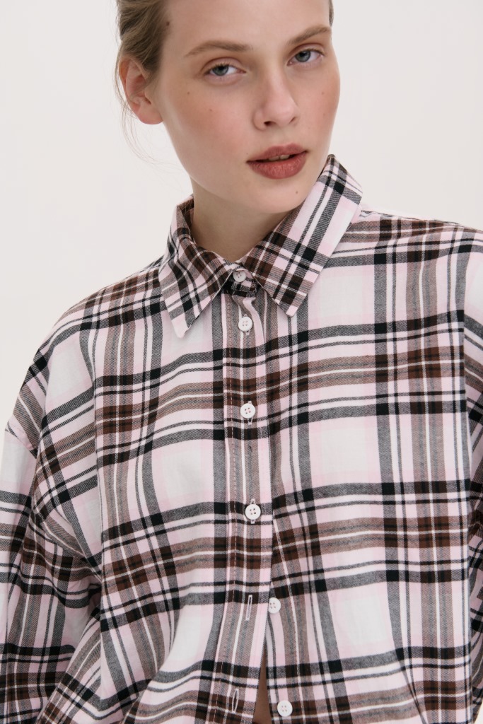 КАРТАТА СОРОЧКА ВІЛЬНОГО СИЛУЕТУ 18-3B зображення 1